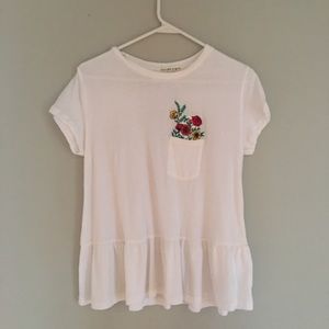 Urban Outfitters Flower Pocket Tee 